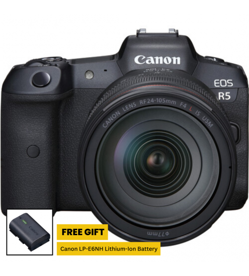 Canon EOS R5 Kit 24-105mm f/4L IS USM Lens (Promo Cashback Rp 2.000.000)